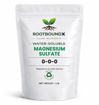 Epsom Salt Magnesium Sulfate 1 lb – Water Soluble Fertilizer – RootboundX
